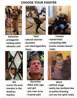 Choose your fighter!