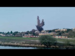 Vídeo de la detonación controlada de una bomba de la 2ª Guerra Mundial en Exeter, Reino Unido