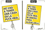 Alquiler justo (Viñeta de J. R. Mora)