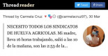 Nuevo caso de explotación en el campo: Jornada de 17 horas y sin contrato