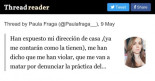 "Me han dicho que me van a matar por denunciar la práctica del pañuelo"
