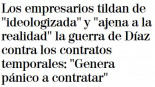 "Ideologizada y ajena a la realidad"