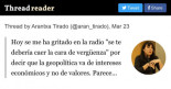 Arantxa Tirado: Hoy se me ha gritado en la radio "se te debería caer la cara de vergüenza" por decir que la geopolítica va de intereses económicos y no de valores