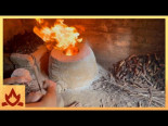 Primitive Technology: Horno aislado hecho de ceniza de madera