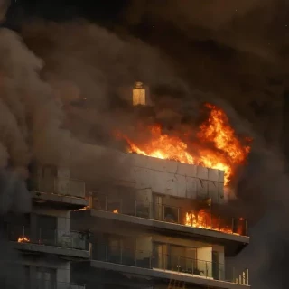 Los bomberos ya barajan víctimas mortales en el incendio de Campanar (Valencia)