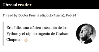 Eric Idle, una clásica anécdota de los Python y el rápido ingenio de Graham Chapman