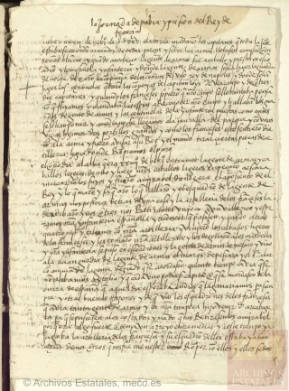 La jornada de Pavía y prisión del rey de Francia