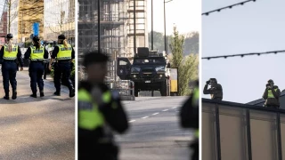 Francotiradores y vigilancia policial en Malmö, ciudadanía molesta [SE]