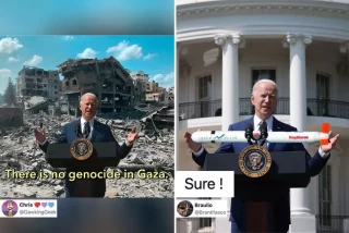 Los memes en respuesta a la posición de la Casa Blanca negando que exista un genocidio en Gaza