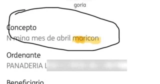 "Nómina abril maricón", el concepto homófobo con el que paga una panadería de Málaga a un trabajador