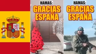 Israel arremete contra Sánchez en un vídeo con la bandera de España, flamenco y terroristas: "Hamás agradece sus servicios"
