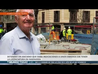 Detenido un anciano que daba indicaciones a unos obreros sin tener la licenciatura en ingeniería [EMT]