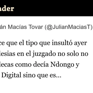 Pues parece que el tipo que insultó ayer a Pablo Iglesias en el juzgado no solo no era de Vallecas como decía Ndongo y Periodista Digital sino que es militante de VOX Alcorcón al igual que Ndongo