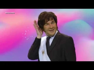 Joaquín Reyes parodia a Milei en el programa El intermedio, en La Sexta de España. -