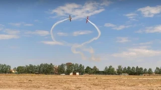 Muere un piloto español al chocar dos aeronaves en un festival aéreo en Portugal