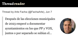 Después de las elecciones municipales de 2023 empecé a documentar ayuntamientos en los que PP y VOX, juntos o por separado, se subían el sueldo