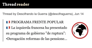 Programa del Frente Popular francés