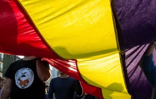 La Marcha republicana protesta contra la monarquía en el décimo aniversario de la coronación de Felipe VI