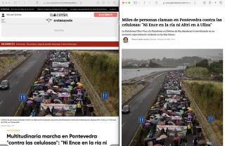 La misma foto para la misma noticia en distintos medios