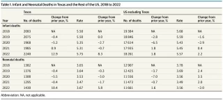 Muertes infantiles tras la prohibición del aborto en las primeras etapas del embarazo en Texas en 2021