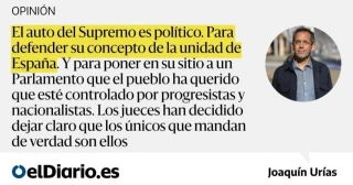 Una decisión política del Supremo contra la amnistía