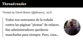 David Bravo: Nos enteramos de la redada contra las webs "piratas". Sus administradores quedaron manchados. ¿nos enteramos de que luego fueron absueltos? Anatomía de un linchamiento mediático