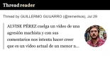 Alvise Pérez cuelga un vídeo de una agresión machista y con sus comentarios nos intenta hacer creer que es un vídeo actual de un menor no acompañado en España