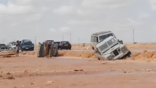 Lluvias torrenciales en el desierto del Sáhara