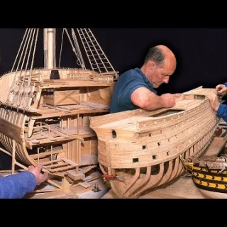 BARCOS A ESCALA pieza a pieza. Meses y años de construcción por un maquetista naval artesanal