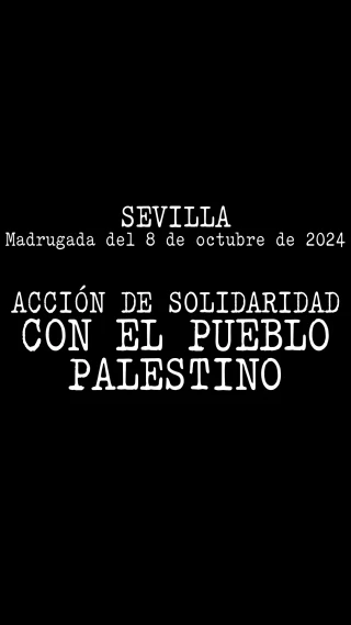 Explosiones de petardos de gran calibre para denunciar el GENOCIDIO (Sevilla)