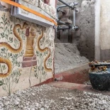 Descubren en un antiguo yacimiento de Pompeya una pequeña casa con frescos exquisitos (ENG)