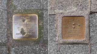 Vandalizan varios de los adoquines de las víctimas del nazismo instalados en Gijón