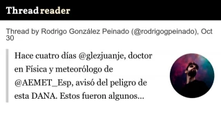 Hace 4 días el meteorólogo Gonzalez Juanje avisó del peligro de la DANA y estas fueron las respuestas