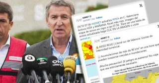 Los datos de AEMET desmienten a Feijóo: la primera alerta se difundió a las 7.36 del martes