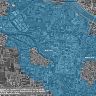 Los mapas que demuestran que durante siete décadas se construyó en áreas potencialmente inundables en el área metropolitana de Valencia