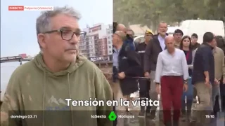Ernest, vecino de Paiporta, tras los insultos a Felipe VI, Sánchez, Letizia y Mazón: "Es un pensamiento de la caverna"