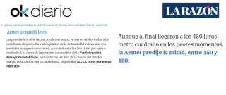 Por qué no es cierto que la AEMET predijera ‘sólo’ 150 o 180 mm en Valencia por la DANA: dijo que caerían más de 180 mm en 12 horas