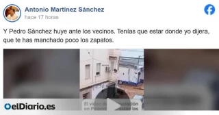 "El cerdo de Pedro Sánchez huye ante los vecinos": un teniente de alcalde murciano de Vox, sobre la visita del presidente a Paiporta