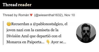 ¿Recuerdan a 'Pablo nostálgico', el joven nazi con la camiseta de la División Azul que departió con el Monarca en Paiporta?