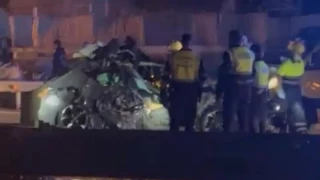 Dos fallecidas y seis heridos, uno muy grave, en un accidente múltiple en Cartagena provocado por una narcolancha