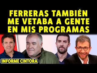 Ferreras también boicoteaba a gente por venir a mi programa, no solo es el caso Pablo Motos y Broncano