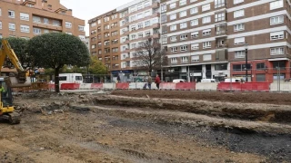 Los restos de un histórico acueducto que han brotado con una obra de Gijón