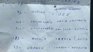 Aldama presenta un folio manuscrito sin fechas u obras concretas como "prueba" del amaño de contratos