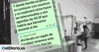 "Mi regalo de Navidad": un gerente de la salud andaluza ofrece por WhatsApp 250 euros por llamar a 40 pacientes más al día