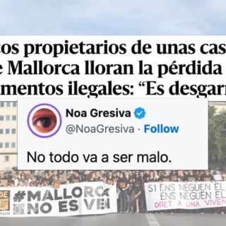 Las redes se llenan de memes tras la demolición de unos apartamentos de lujo ilegales en Mallorca: "Los ricos también lloran, pero no nos dan pena"