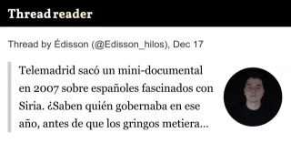Programa de TeleMadrid en 2007 sobre españoles fascinados con Siria
