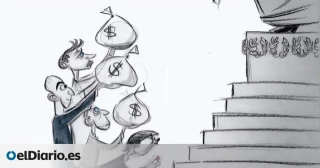 El Washington Post veta una viñeta de Bezos y otros millonarios rindiendo pleitesía a Trump y desata una nueva crisis en el periódico