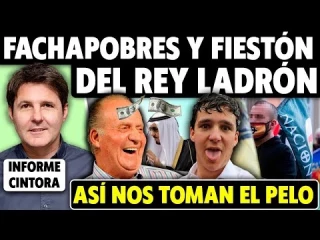Fiestón del Rey Emérito ladrón y censura. Desafío de los franquistas. Van contra Brocano