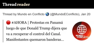 Protestas en Panamá después de que Trump dijera que va a recuperar el control del Canal
