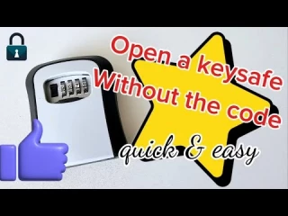 Cómo abrir una caja fuerte para guardar llave sin el código - ¡Método fácil! [ENG]